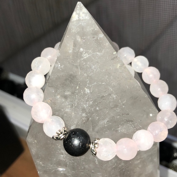 • Love You • Rose Quartz Shungite bracelet - Picture 6 of 10